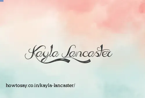 Kayla Lancaster