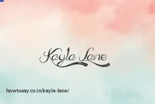 Kayla Lane