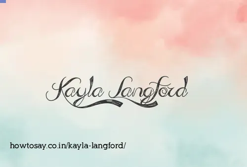 Kayla Langford