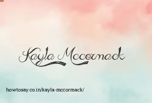 Kayla Mccormack