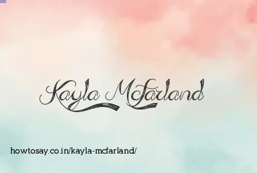Kayla Mcfarland