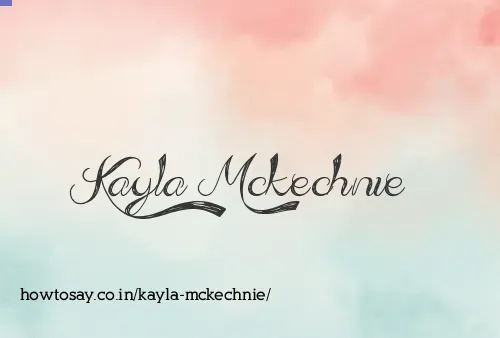 Kayla Mckechnie