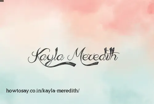Kayla Meredith