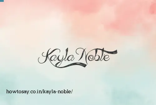 Kayla Noble