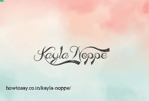 Kayla Noppe