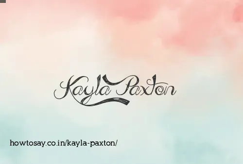 Kayla Paxton