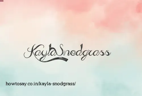 Kayla Snodgrass