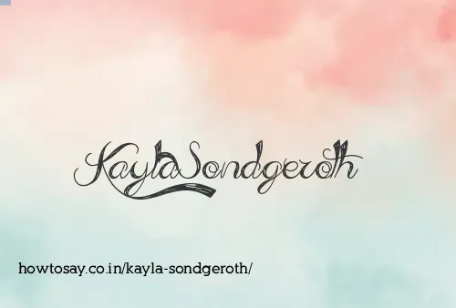 Kayla Sondgeroth