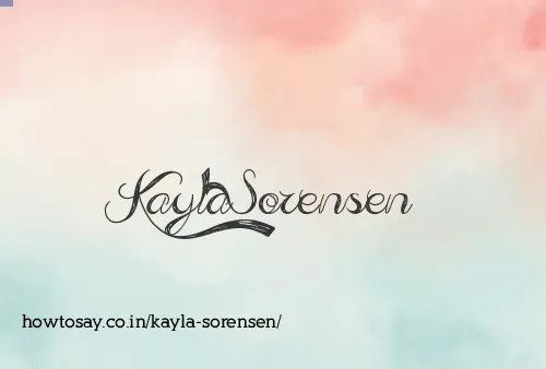 Kayla Sorensen