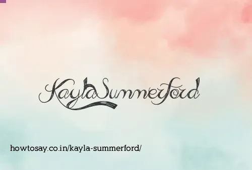 Kayla Summerford