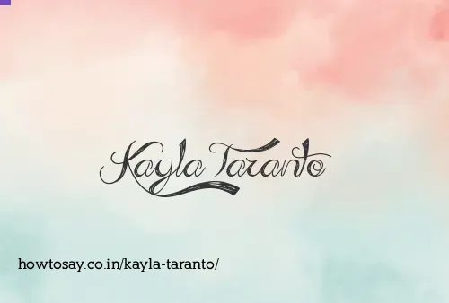 Kayla Taranto