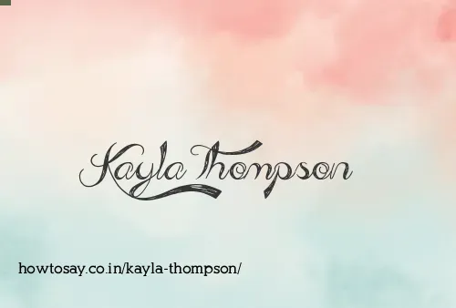 Kayla Thompson
