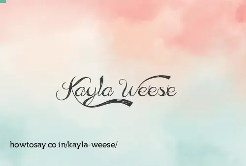 Kayla Weese