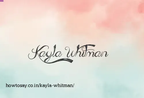 Kayla Whitman