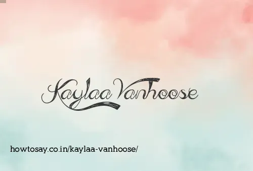 Kaylaa Vanhoose