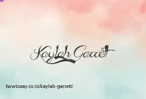 Kaylah Garrett