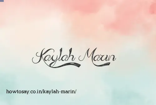 Kaylah Marin