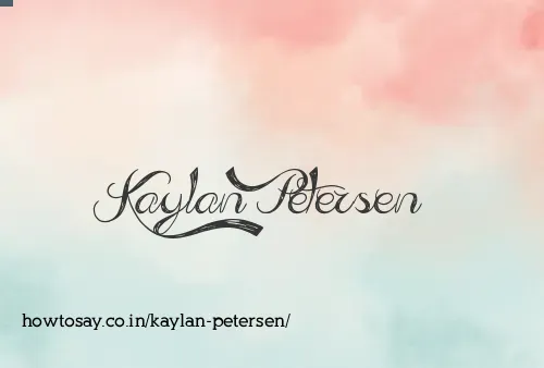 Kaylan Petersen