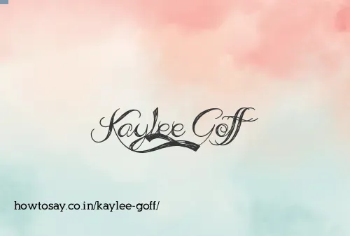 Kaylee Goff
