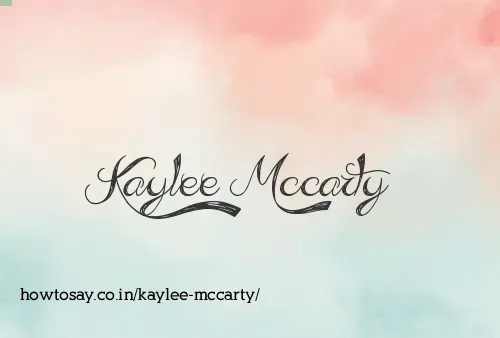 Kaylee Mccarty