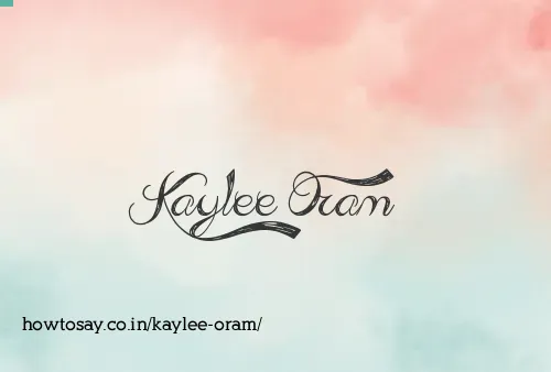 Kaylee Oram