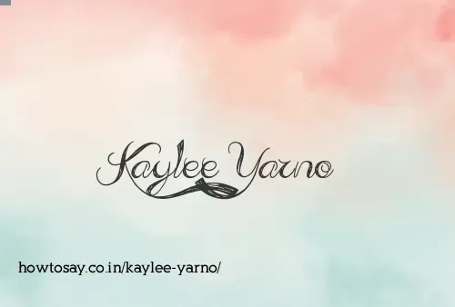 Kaylee Yarno