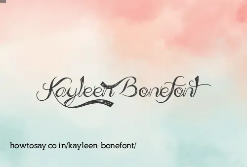 Kayleen Bonefont