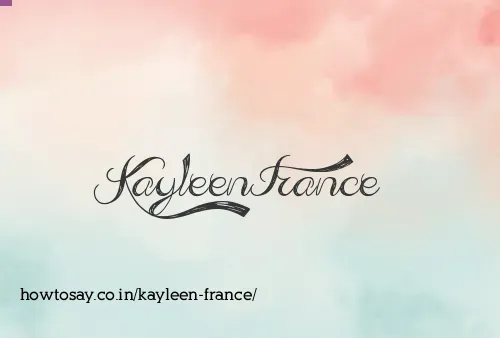 Kayleen France