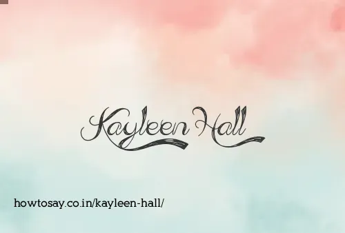 Kayleen Hall