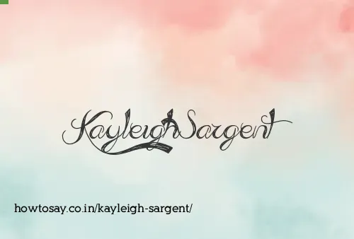 Kayleigh Sargent