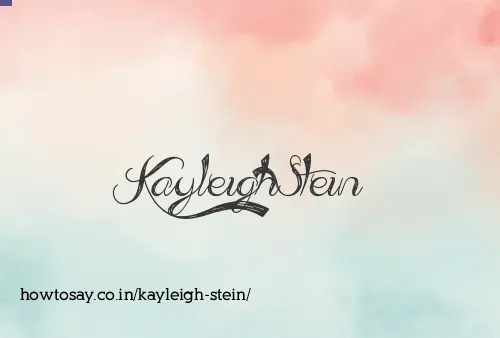 Kayleigh Stein