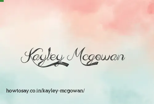 Kayley Mcgowan