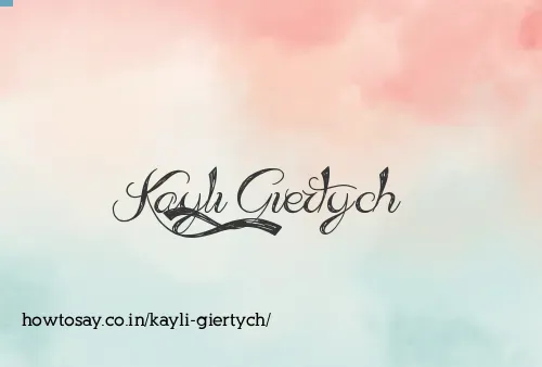 Kayli Giertych