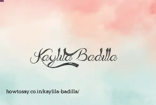 Kaylila Badilla