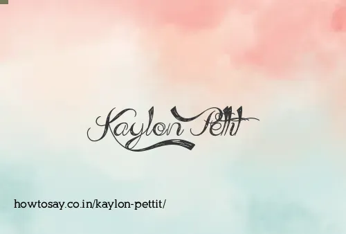 Kaylon Pettit