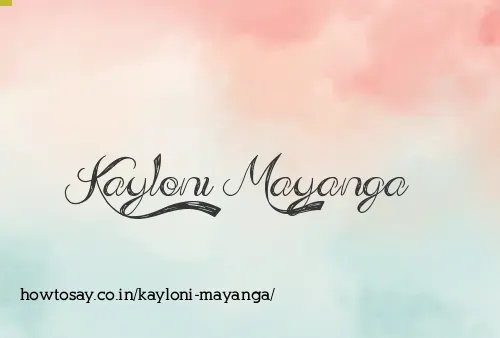 Kayloni Mayanga