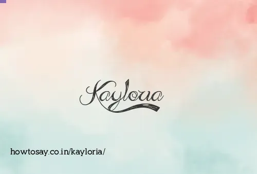 Kayloria