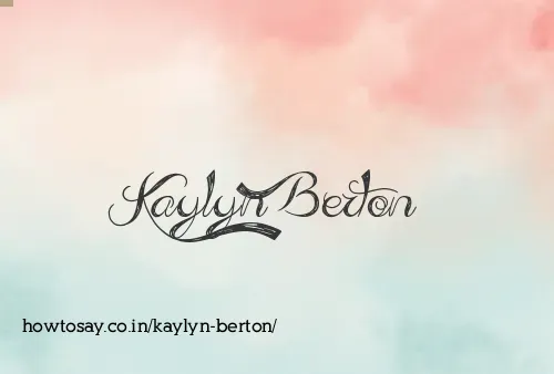 Kaylyn Berton