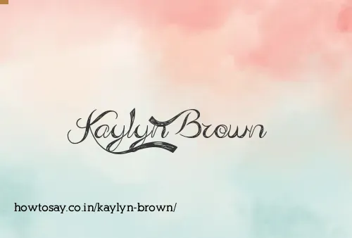 Kaylyn Brown