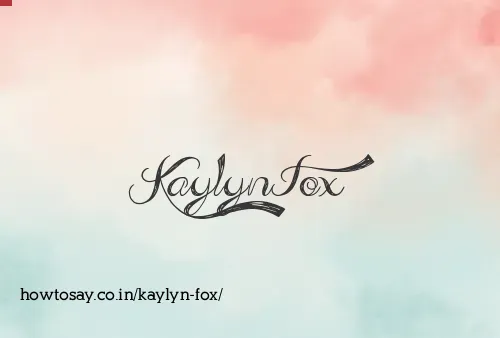 Kaylyn Fox