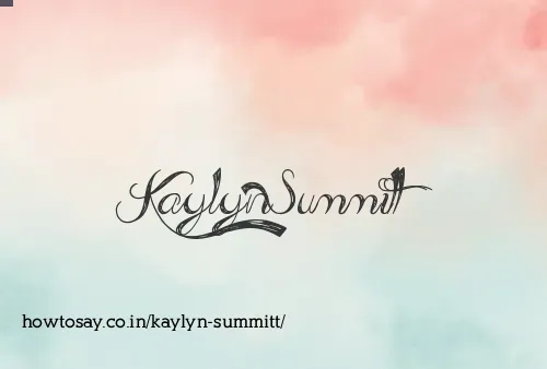 Kaylyn Summitt