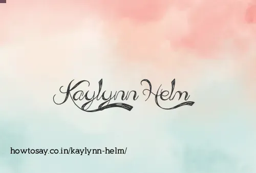 Kaylynn Helm