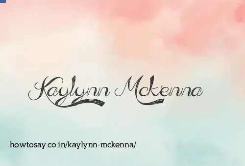 Kaylynn Mckenna