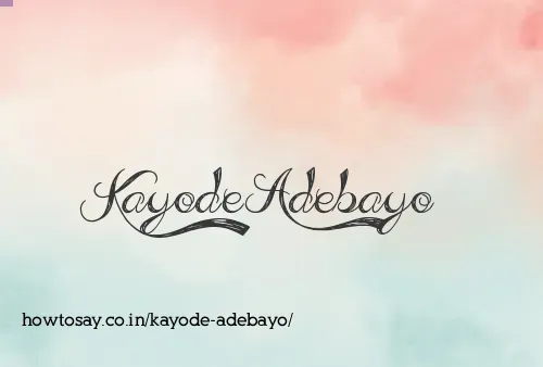 Kayode Adebayo