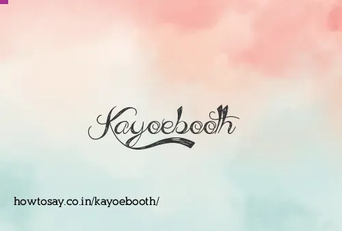 Kayoebooth