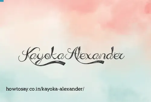 Kayoka Alexander