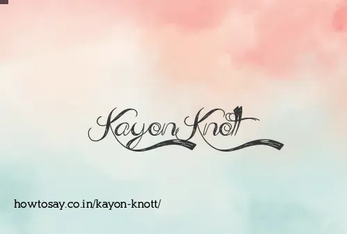 Kayon Knott