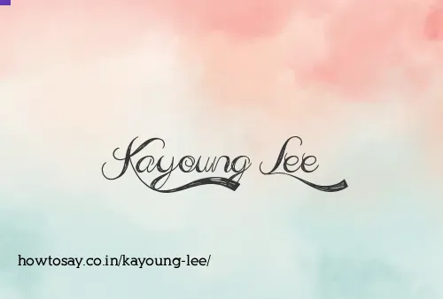 Kayoung Lee