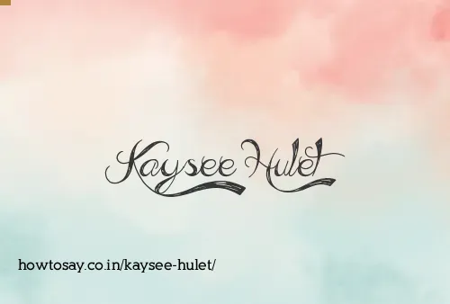 Kaysee Hulet