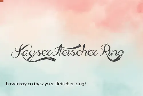 Kayser Fleischer Ring